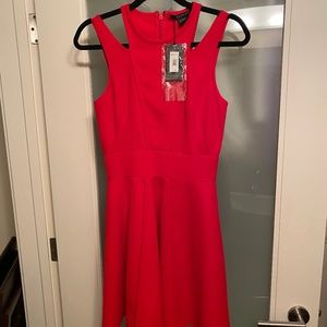 Armani exchange Red fit and flare dress, size 2